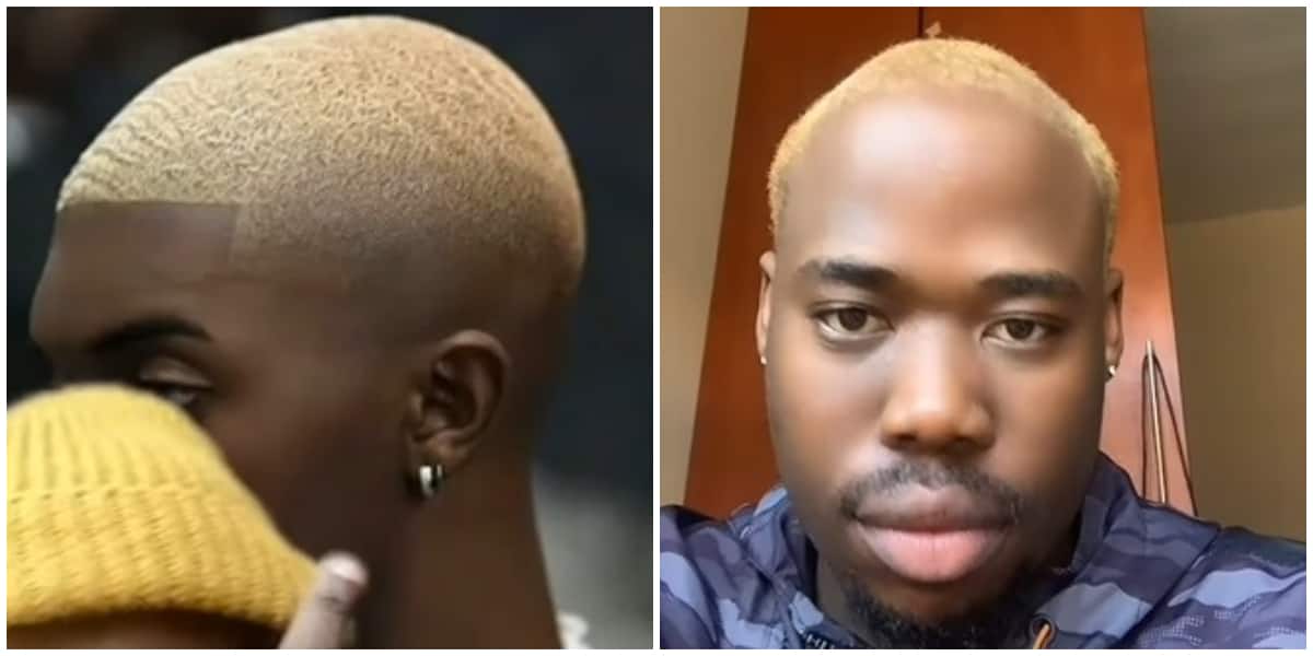 Photos of hairstyle a man wanted and what he got.