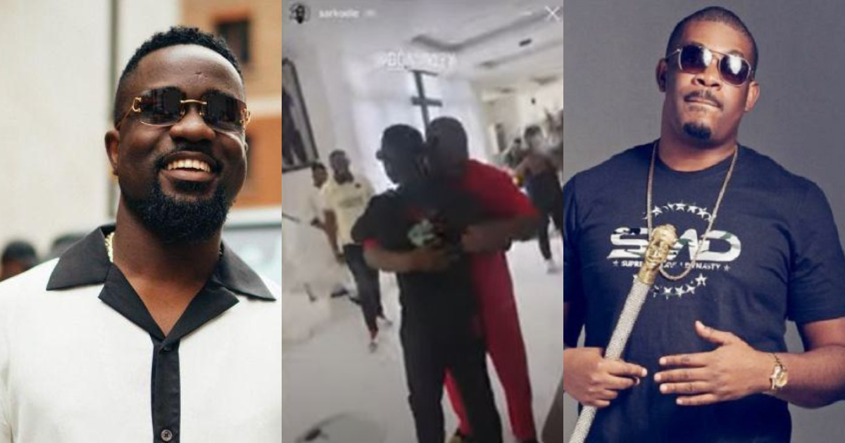 Don Jazzy showers praise on Sarkodie as they meet in Nigeria; video pops up