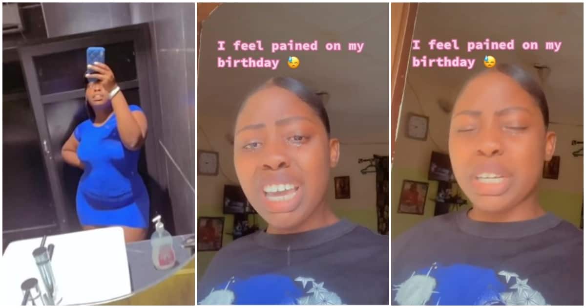 Nigerian birthday celebrant cries, Nigerian lady cries on her birthday, lady blasts her contact list on her birthday, birthday stories