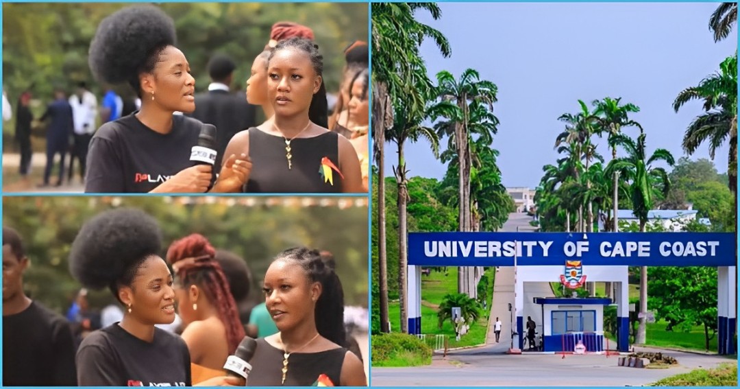 University of Cape Coast: First year student refuses to speak English in interview, peeps react