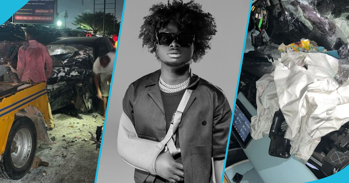 Kuami Eugene drops an update on his positive recovery after his ghastly car accident, fans show excitement