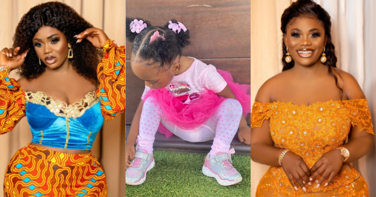 Akua GMB’s daughter with Dr Kwaku Oteng grows big and tall; dances with mom in adorable video
