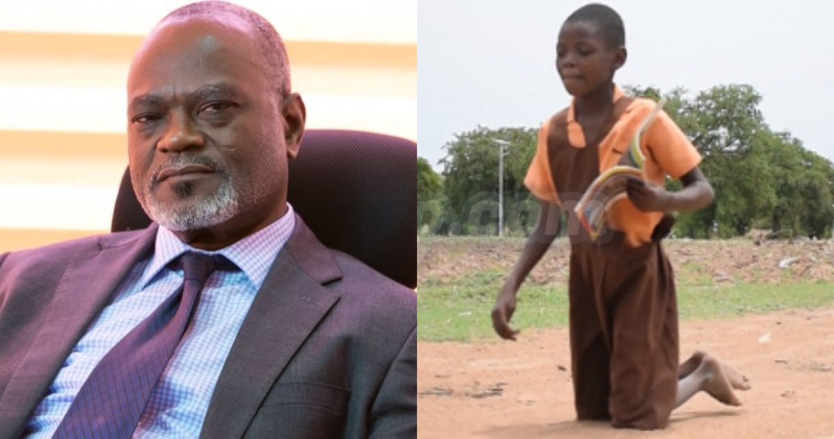 Dr Kofi Amoah: Businessman promises GHc 25k for Ghanaian girl who crawls 2km to school