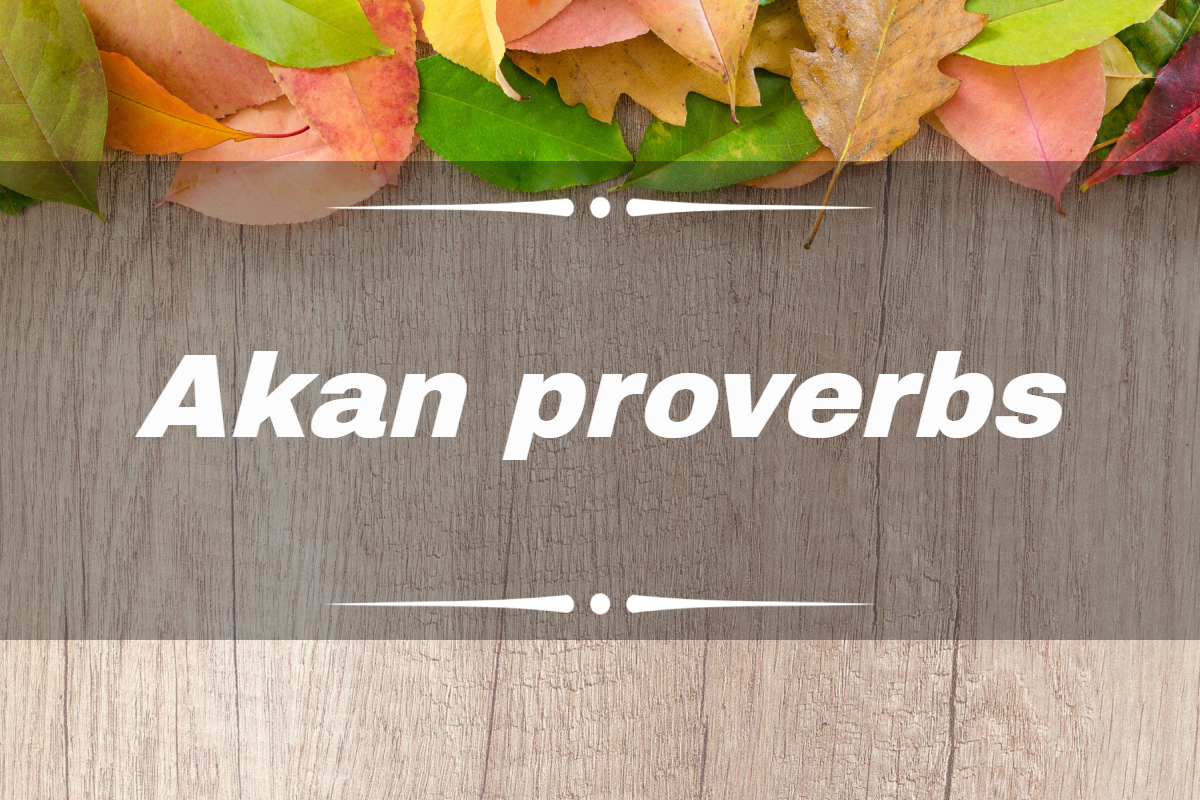 Top 50 Akan proverbs and their meanings with explanation