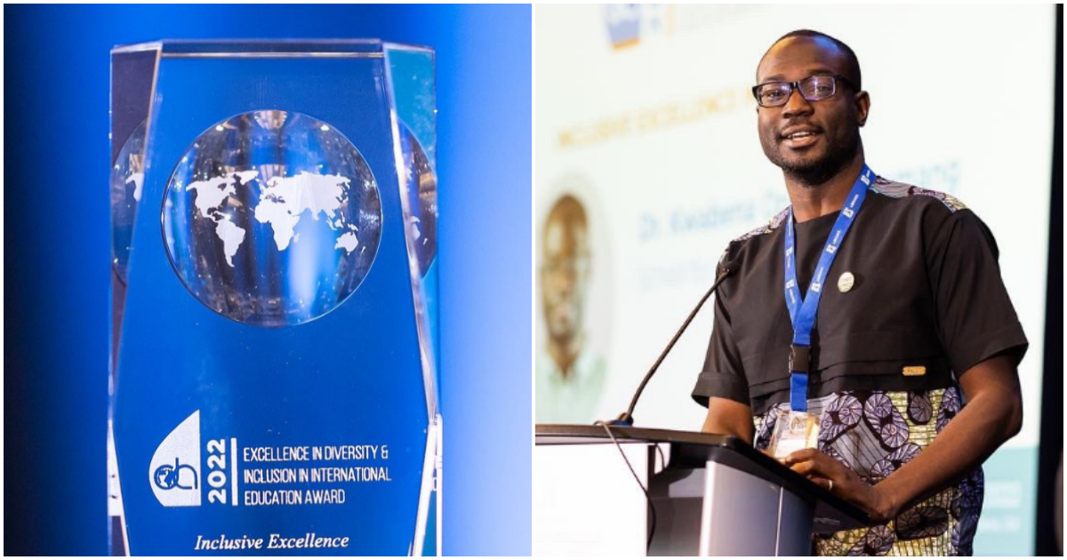 Prof Jane Naana Kwabena Opoku-Agyemang's son wins an award in US.