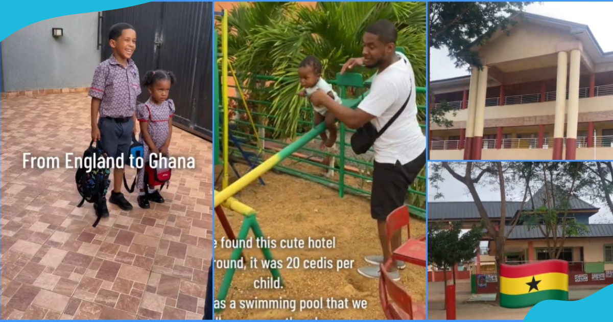 Ghanaian Man and his kids
