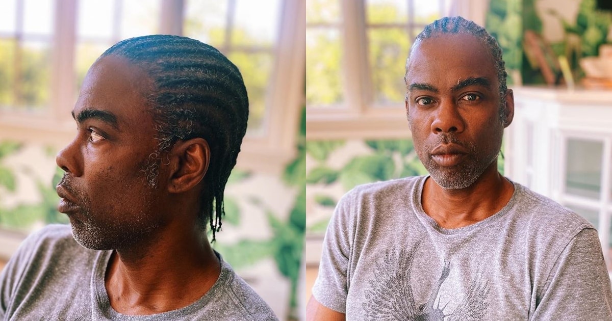 Chris Rock's fans stunned after comedian unveils freshly done cornrows