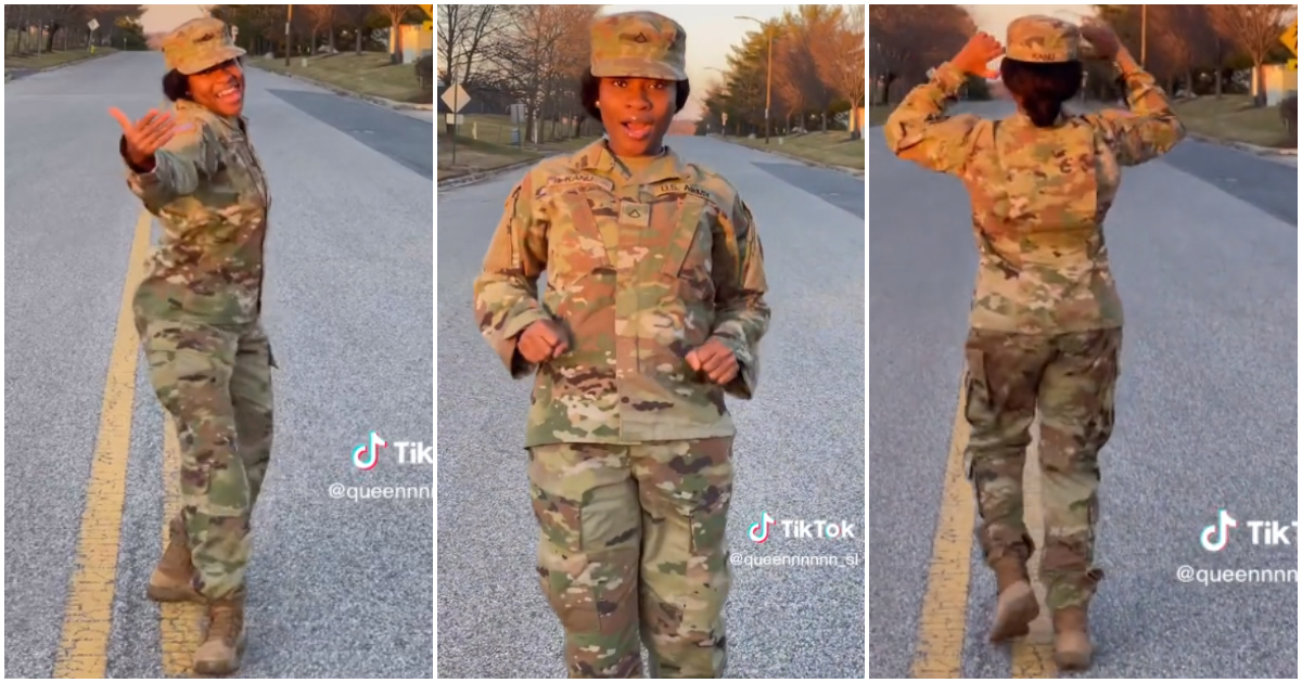 Photos of military lady.