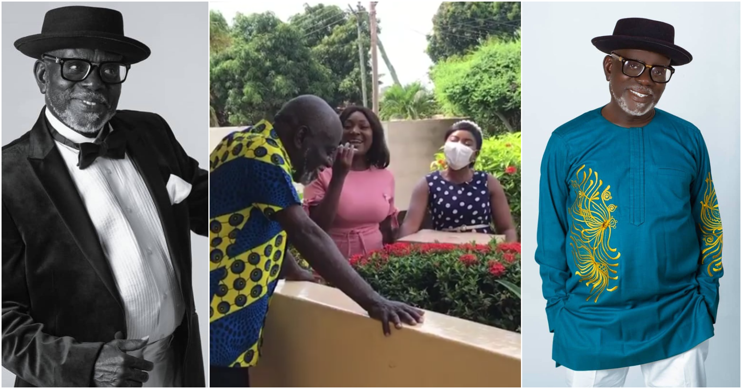 Fred Amugi: Veteran actor turns 72; gets a surprise on his birthday (video)