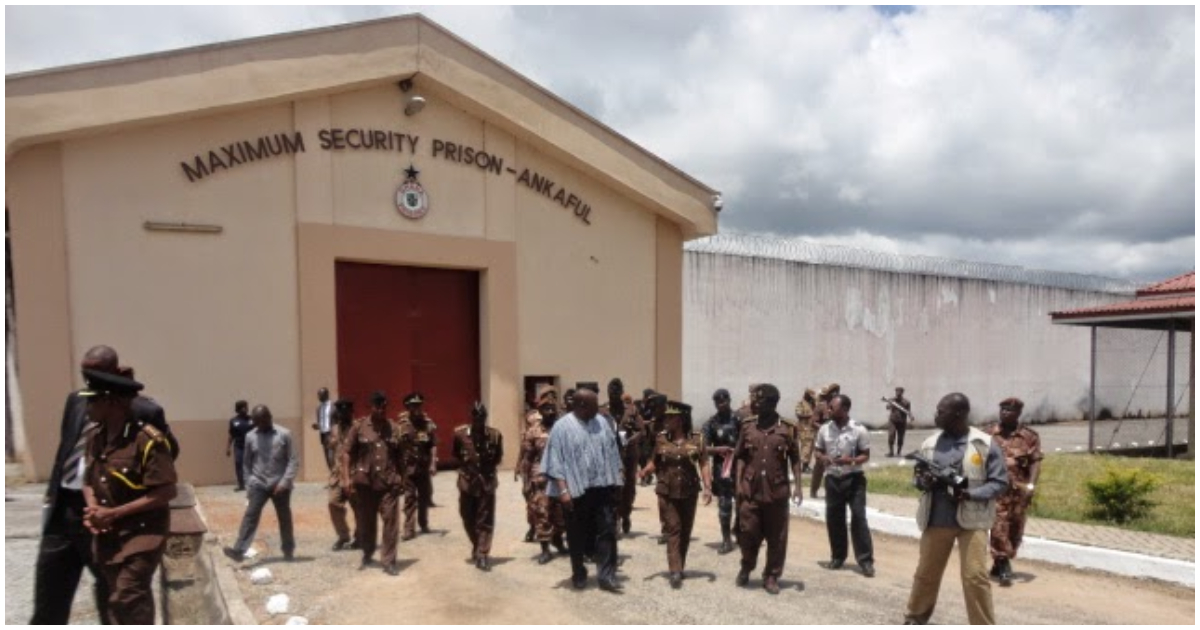 Officials at the Ankaful Maximum Security Prison facility