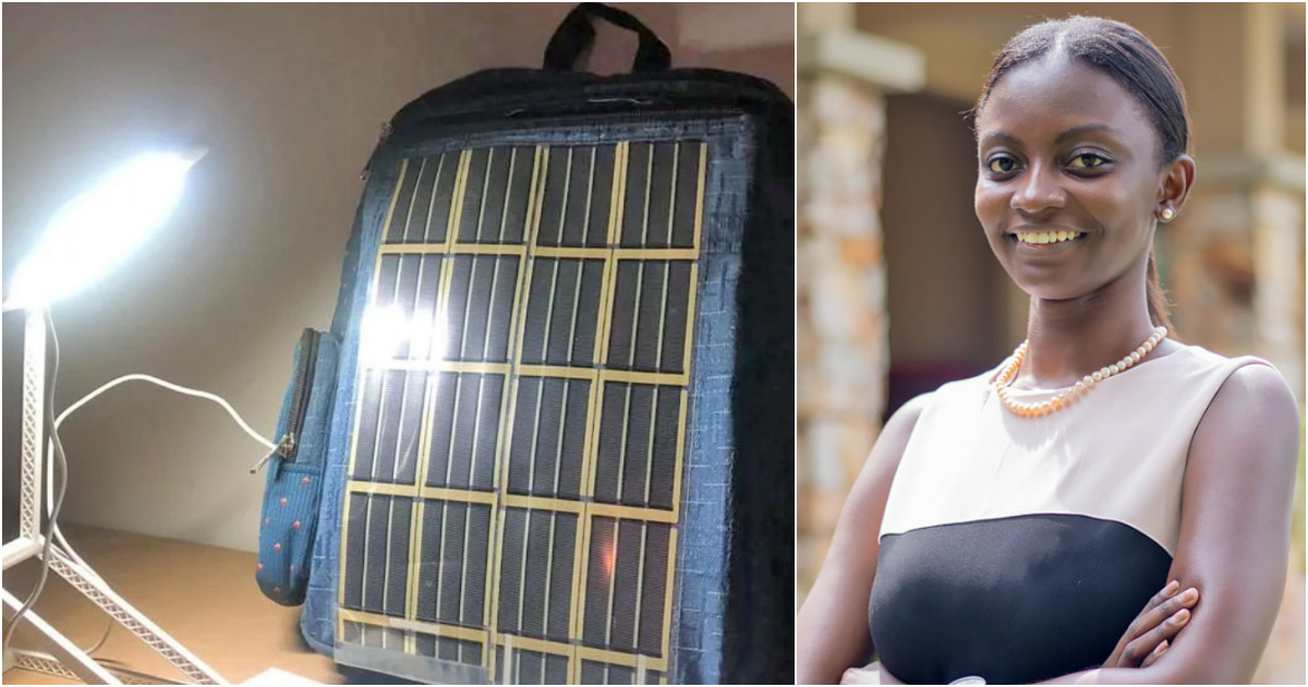 Samuelle Asante designs OPV solar-powered bag and lamp for children