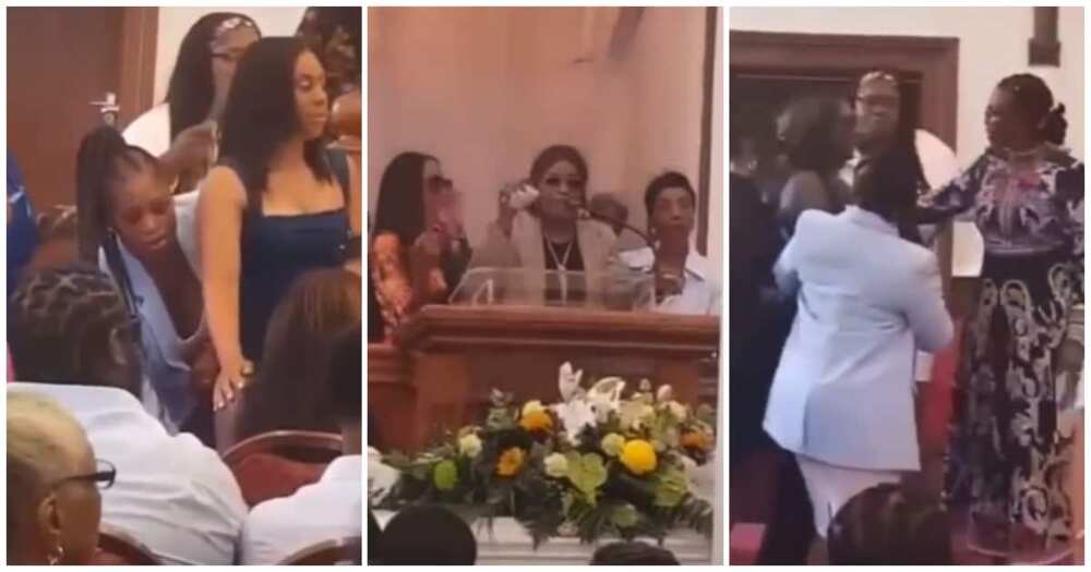 Drama at burial, lady causes stir at funeral, drama at funeral, last words of deceased