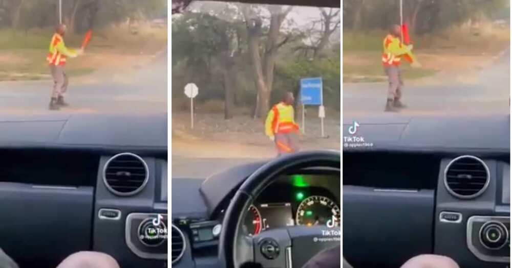 A creative traffic cop has entertained many South Africans with slick dance moves