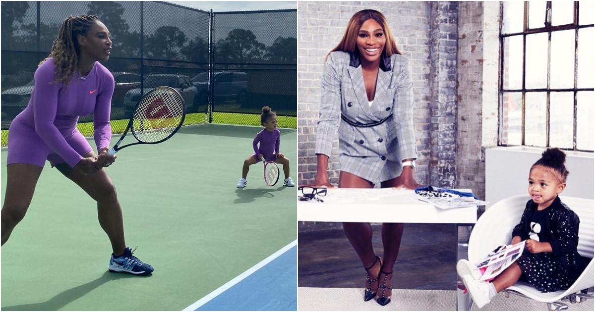 Serena Williams and daughter Alexis