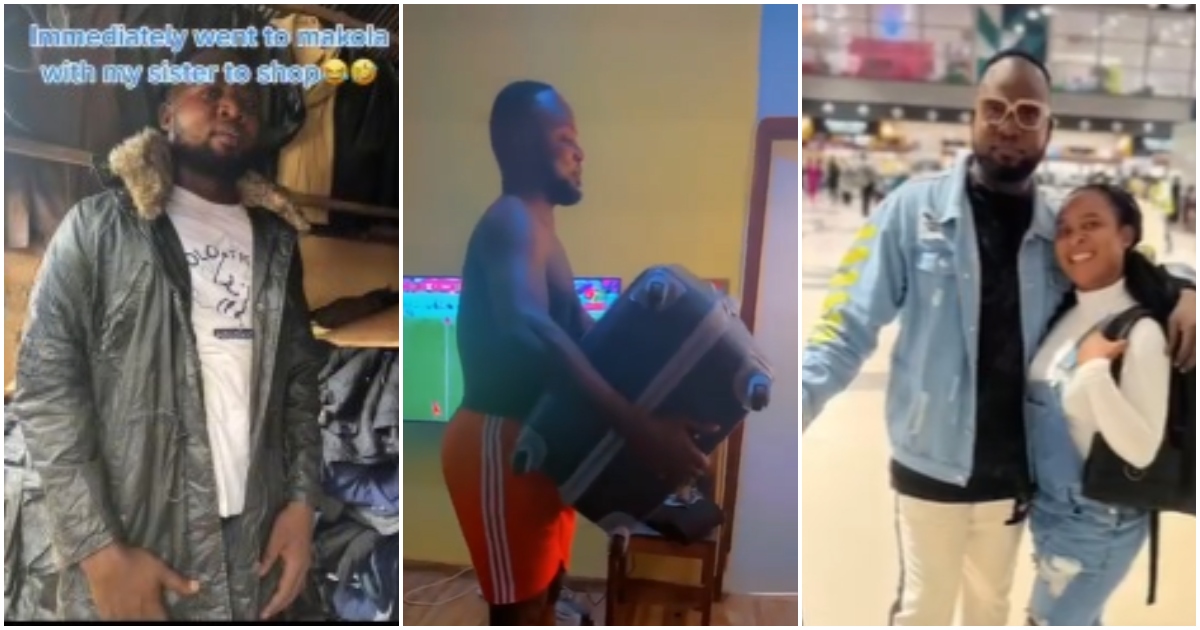 Photo of Ghanaian man as he prepares to travel abroad