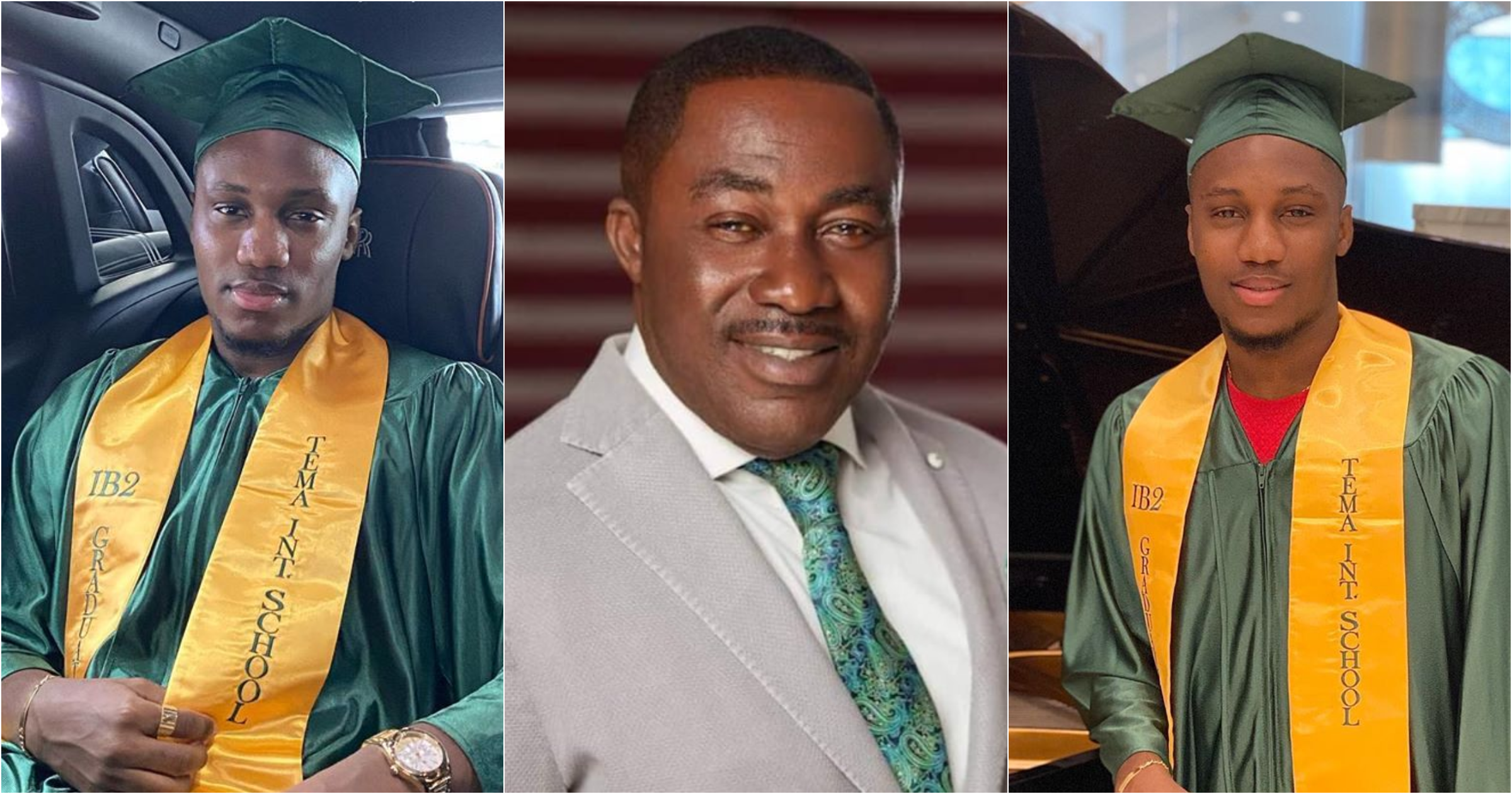 Ernest Ofori Osei: Despite's son graduates from TIS with Diploma; photos drop