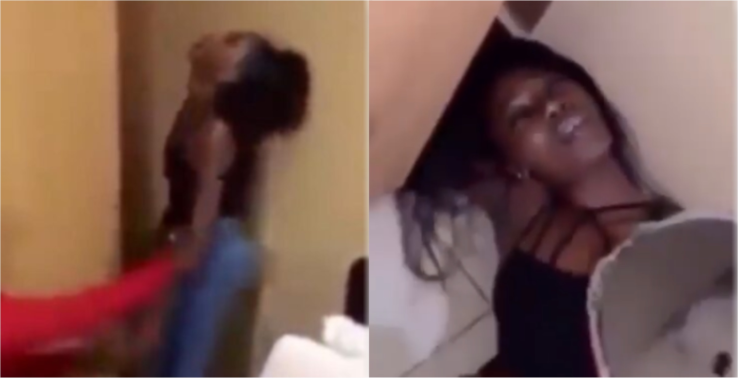 Video: Lady faints as her handsome boyfriend proposes to her; friend's rush to save her