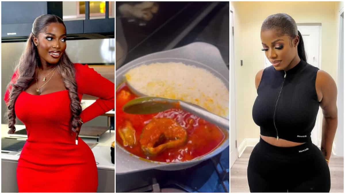 Hilda Baci wows netizens as she cooks rice and fish stew in one pot; video stirs massive reactions