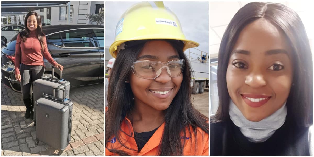 Reactions as lady who left country with only two bags celebrates becoming mining engineer in Australia