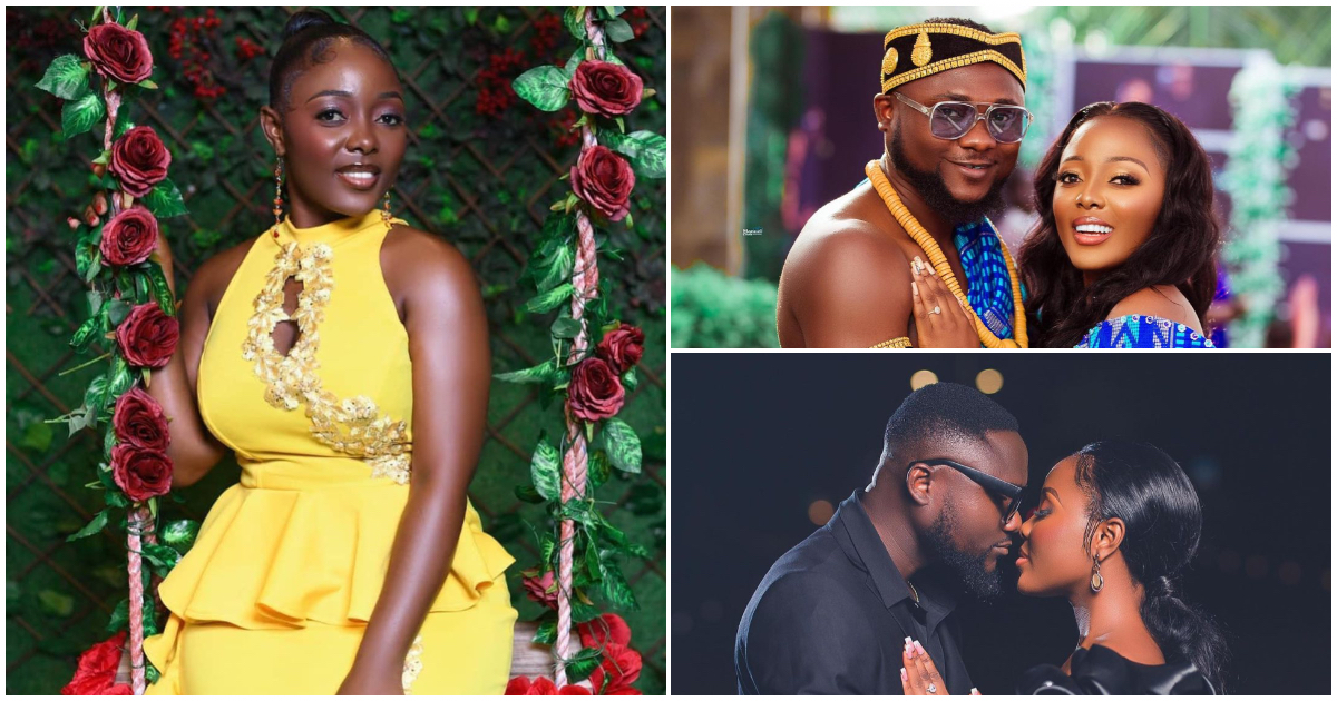 2022 Ghana's Most Beautiful Contestant Naa Ahema Slays In Blue Corseted Kente For Her Traditional Wedding