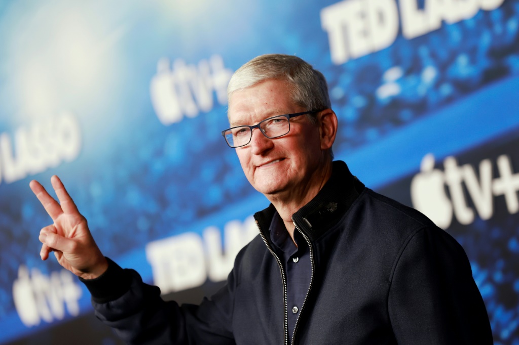 Apple enjoys a 'symbiotic' relationship with China, although tensions between Beijing and Washington have affected its supply chain, the company's CEO Tim Cook said