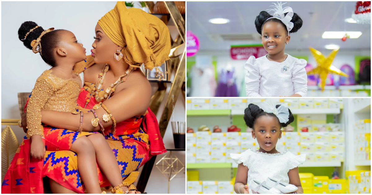 Nana Ama McBrown’s daughter Baby Maxin is all grown up as she models in elegant Christmas dresses