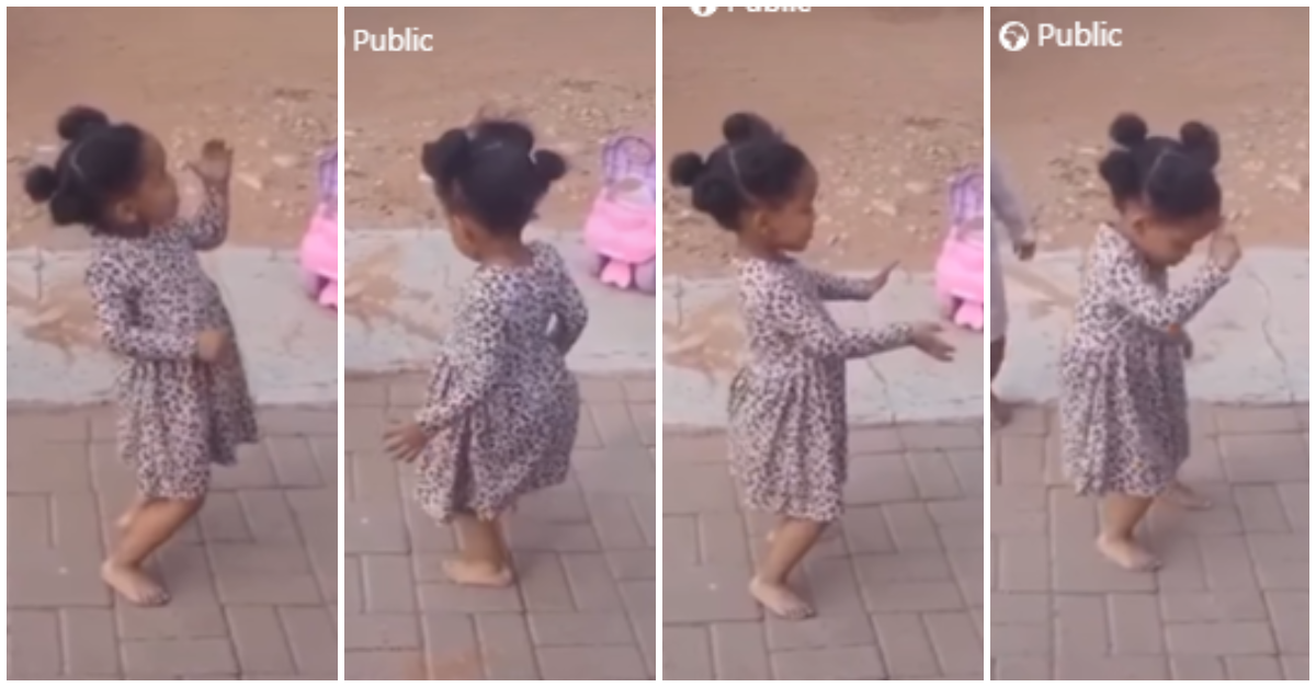 Pretty little girl sparks reactions as her dance video surfaces online