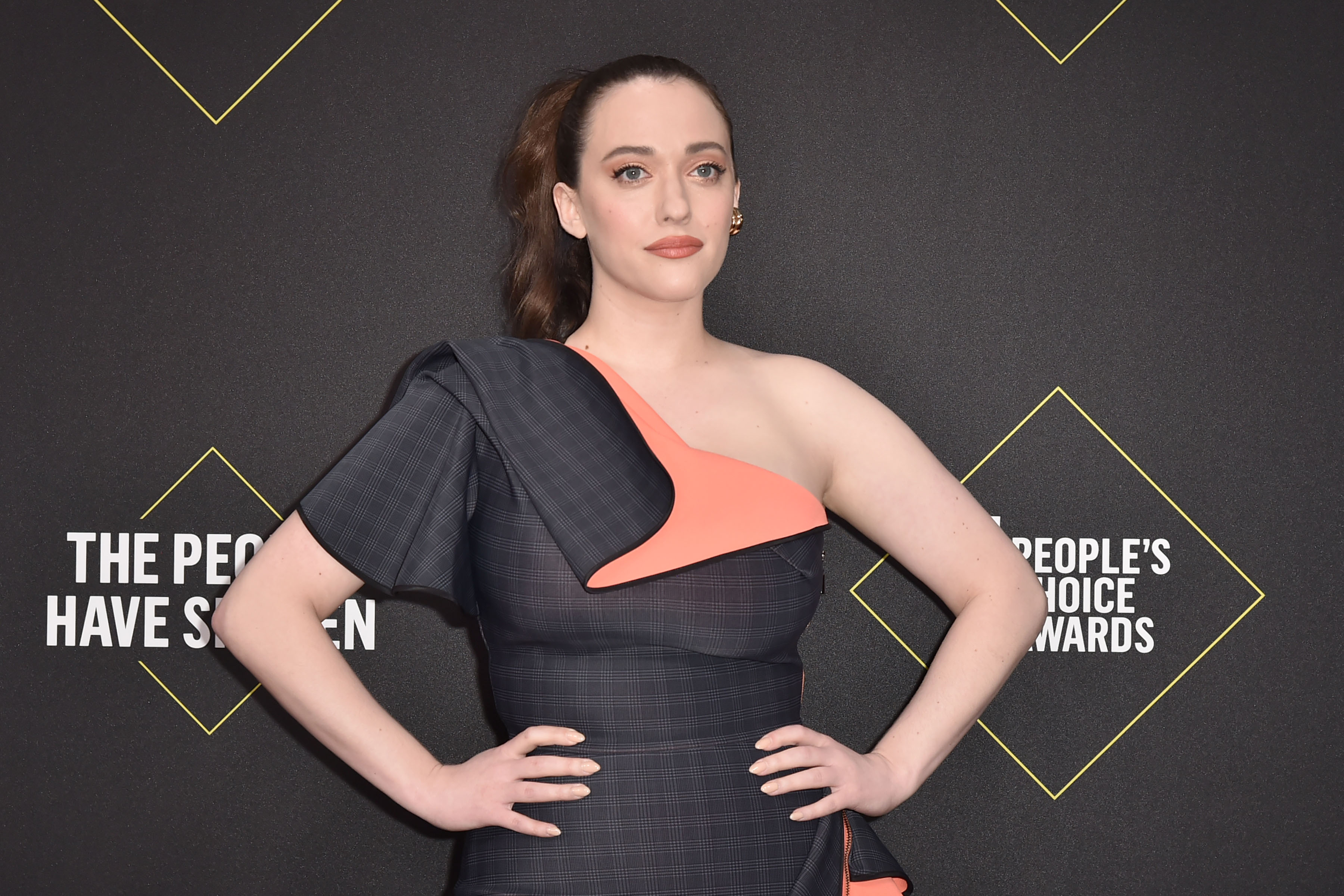 Kat Dennings attends E! People's Choice Awards in Santa Monica