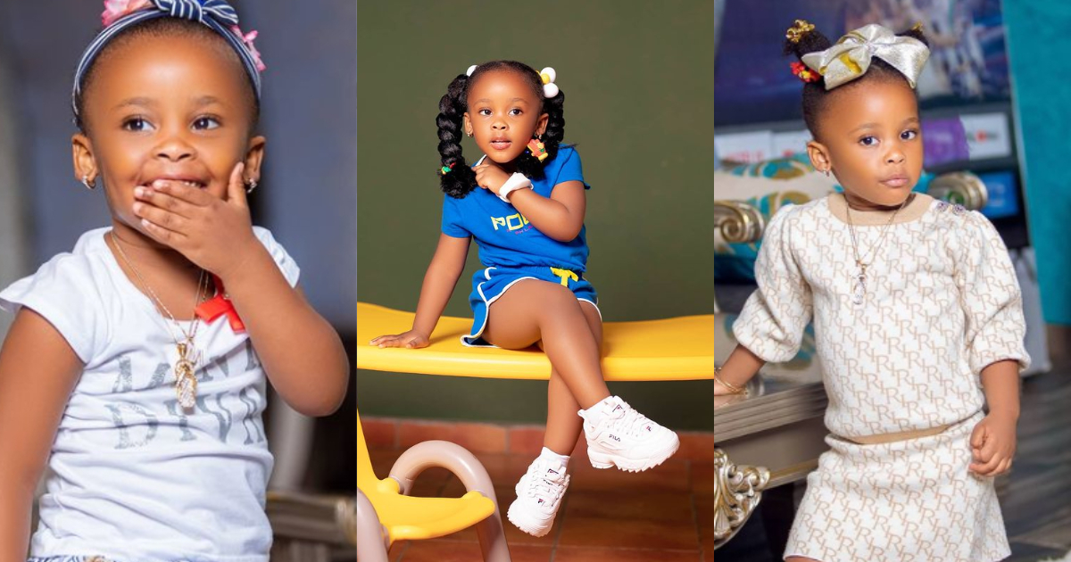 “See pose” - Baby Maxin sits and crosses her legs like a queen in latest photo; Ghanaian celebs all over her