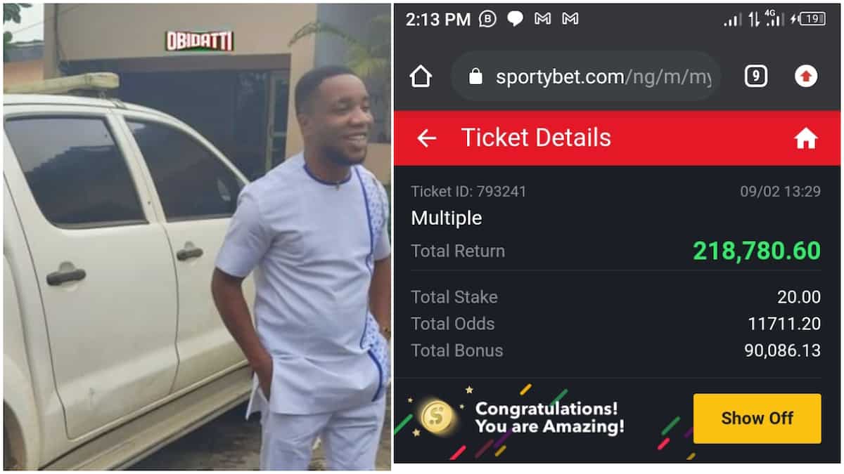 Betting among Nigerians/man won over 11k odds.