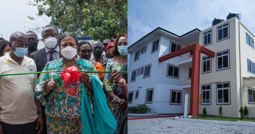 Mrs Akufo-Addo commissions 54-bed hostel facility at Korle-Bu