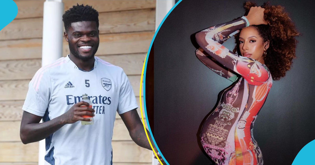 Thomas Partey and his girlfriend welcome a baby girl, many congratulate him (photos)