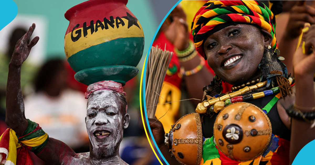 Ghanaian supporters at the 2023 AFCON