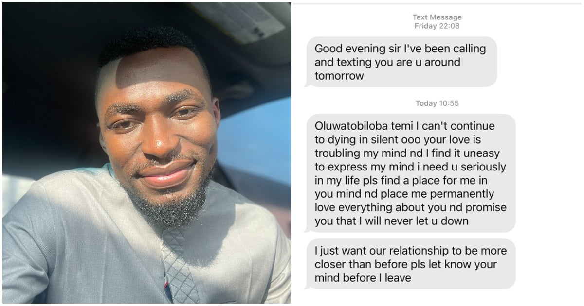 Toba Adeyeye, mature cleaner, leaked romantic text, cleaner falls in love with her boss