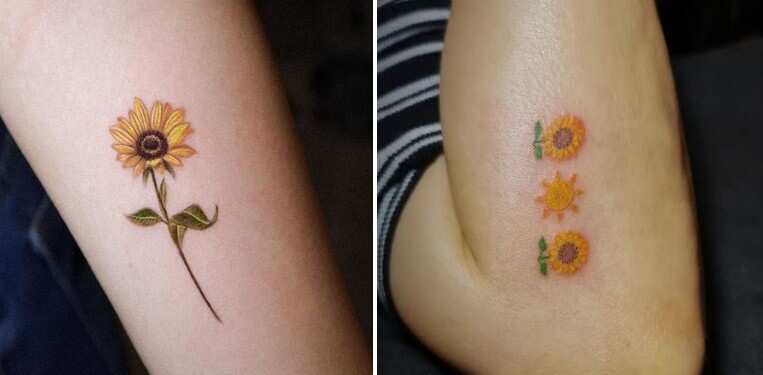 62 Cheerful Sunflower Tattoos with Meaning  Our Mindful Life