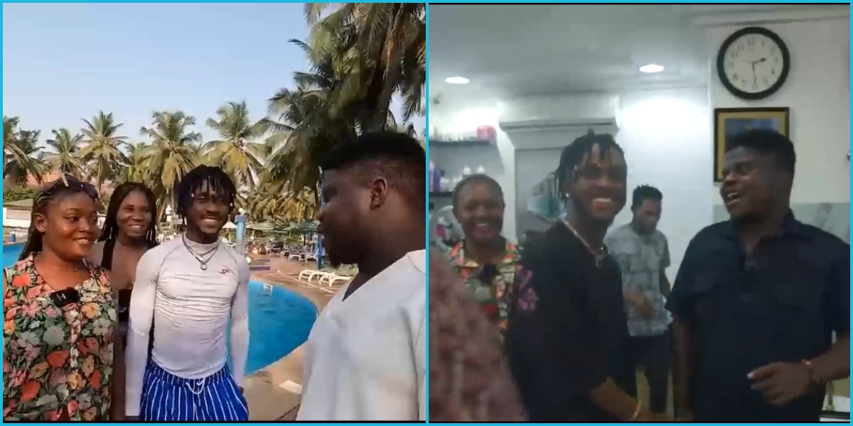 Wode Maya: Ghanaian YouTuber surprises his barber and girlfriend with a vacation in a hotel