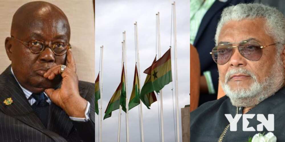 All flags to fly at half mast - Akufo-Addo announces as he mourns Rawlings