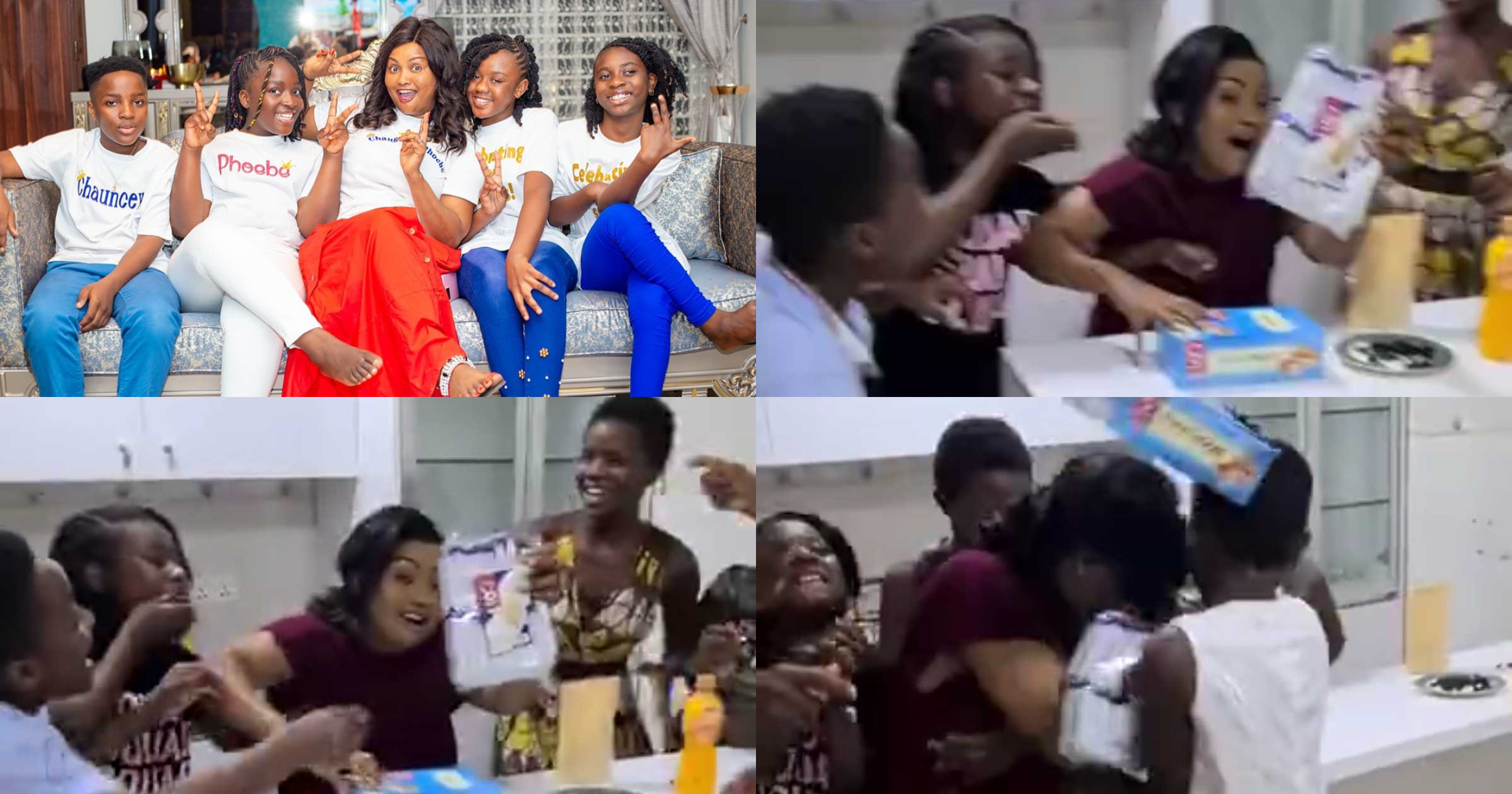 McBrown joins #dontleavemechallenge with her step-children, others (video)