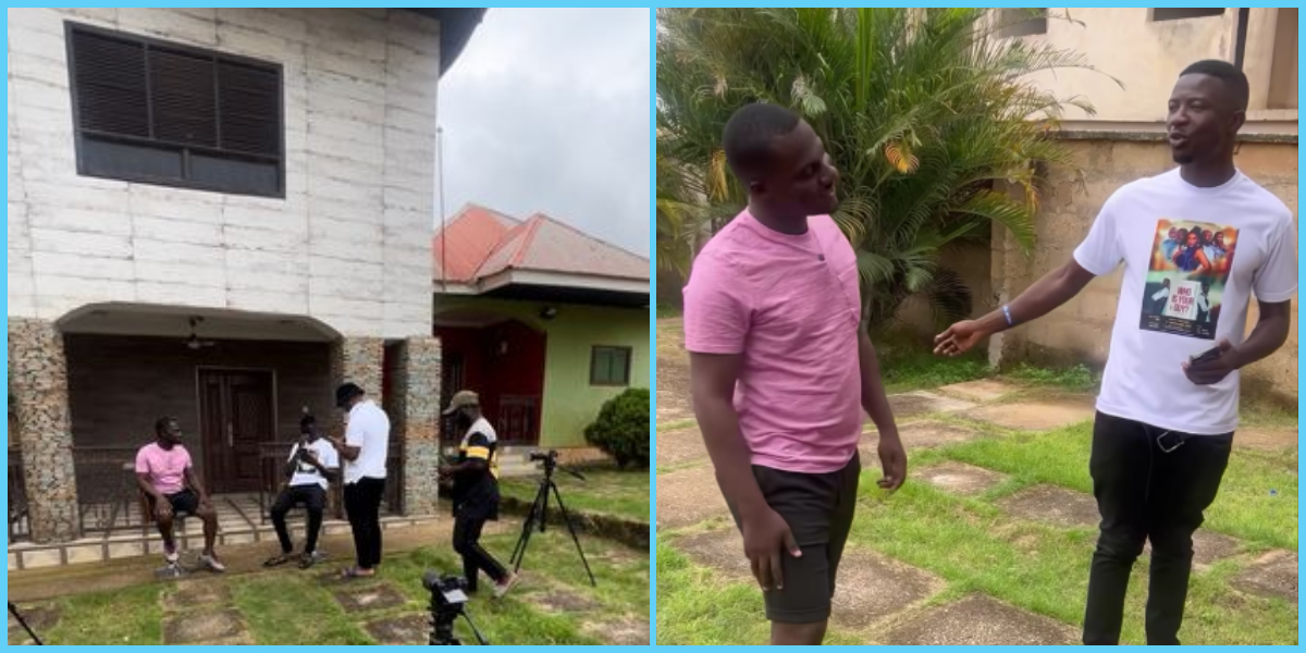 Video of Kumawood actor Kwaku Manu's magnificent house in Kumasi wows fans
