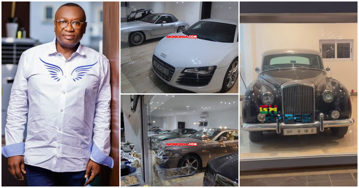 Dr Ernest Ofori Sarpong's luxury cars in his 2 garages pop up, many left in awe