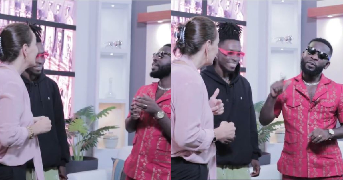 Bisa Kdei teaches French Ambassador lyrics of his song in hilarious video; Kwaku Manu laughs