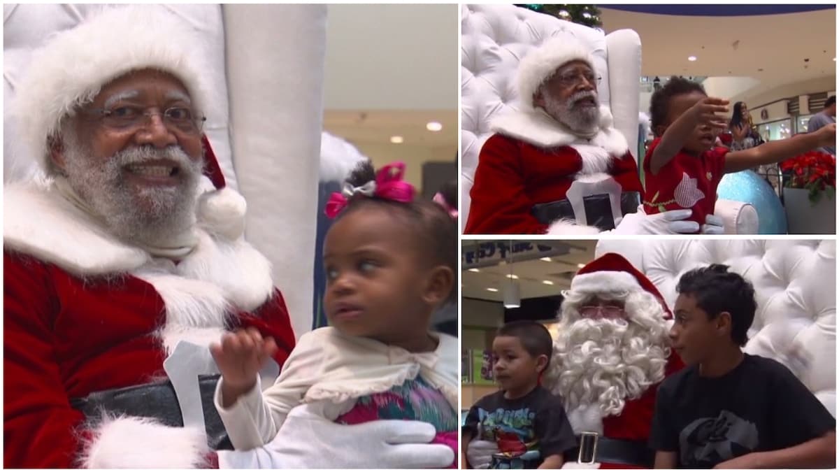 With the help of a Facebook group called Black Santa Director, see Father Christmas of colour is easier. Photo source: CNN