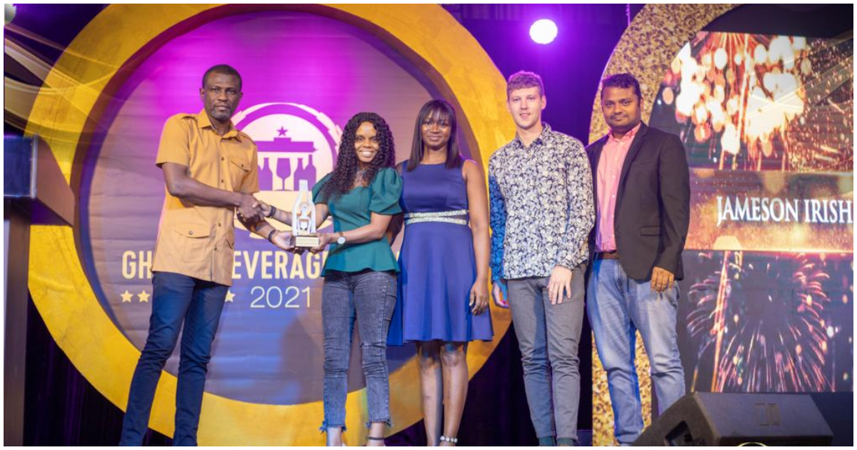 Jameson Irish Whiskey named International Spirit of the Year at Ghana Beverage Awards