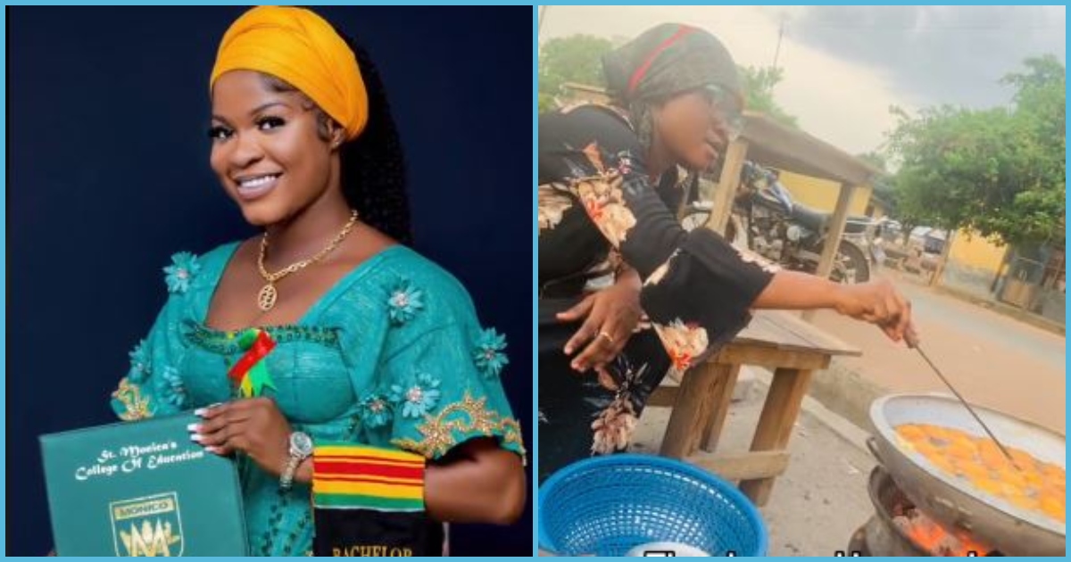 Lady who bagged degree in Education now sells Koose: "She wasted her school fees"