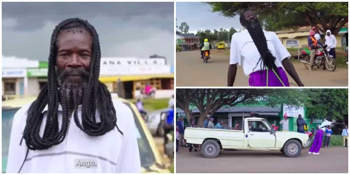 Video of African 'Samson' with world's 'strongest hair' goes viral: "Na Delilah go still take him power"