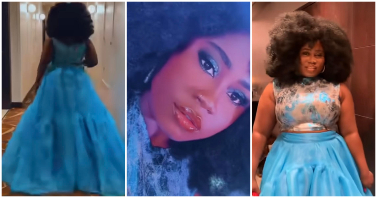 AMAA 2022: Ghanaian actress Lydia Forson represented Ghana in a beautiful gown made by Nigerian fashion designer