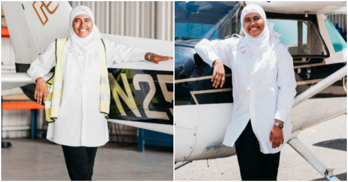 Lady becomes Jamaica's first Muslim woman pilot.