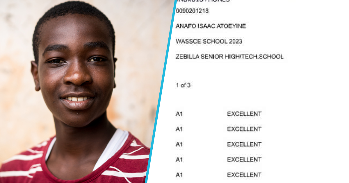 WAEC results: Zebilla Senior High prodigy Isaac Atoeyene earns 8As in 2023 WASSCE: “Kudos”
