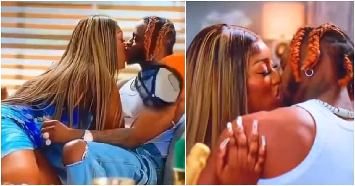 Diamond Platnumz declares Ghanaian singer Fantana as best kisser ever: "She was eating me"