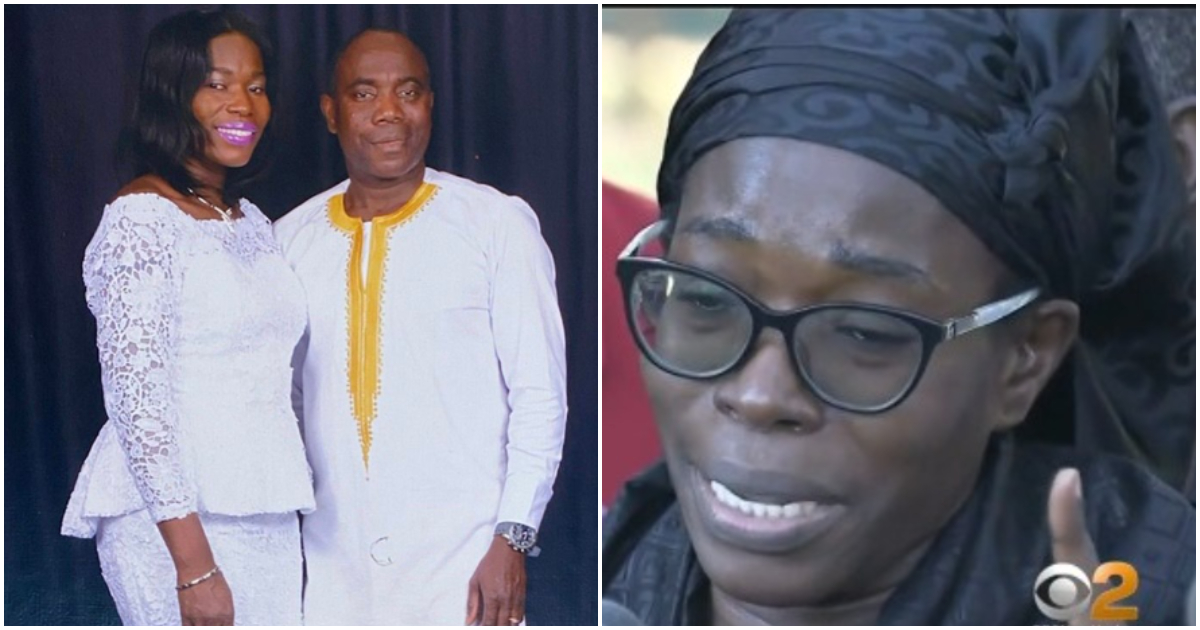 Wife of late Ghanaian taxi driver who was killed mourns him.